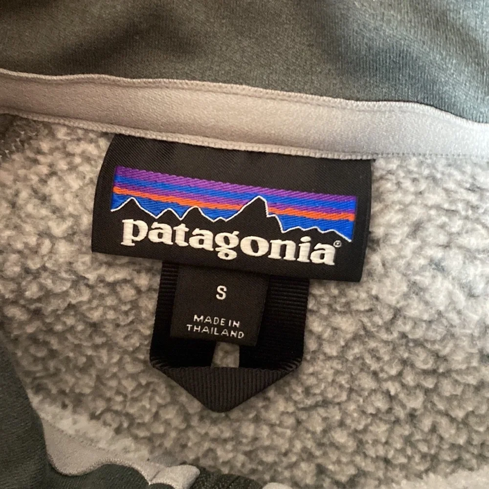 Patagonia mens small two tone gray zip up jacket - Picture 3 of 3